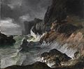 Stormy Coast Scene after a Shipwreck by Horace Vernet